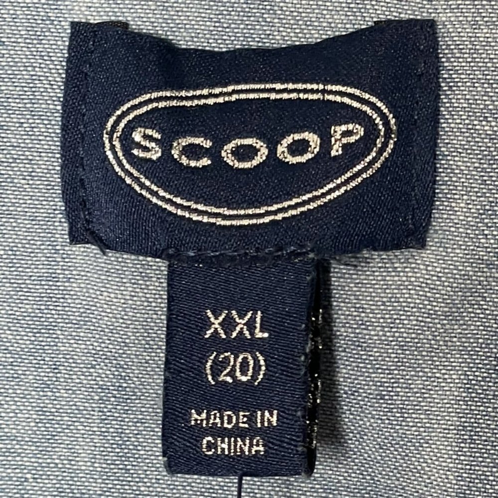 NWT Scoop Blue Jean Button Down Midi Dress Size XXL (20) - Picture 3 of 6